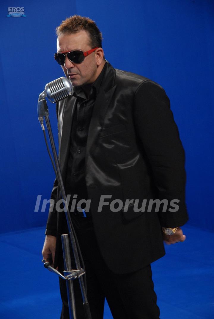 Sanjay Dutt singing a song