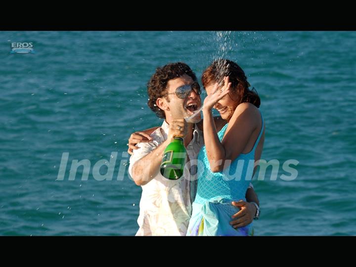 A still image of Kaveri Jha and Shiney Ahuja