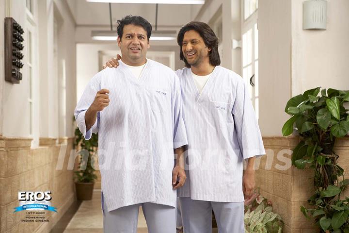 A still image of Suresh and Arshad