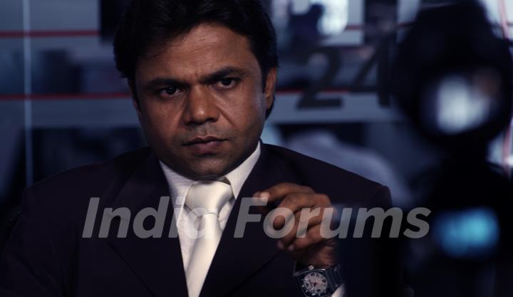 Rajpal Yadav looking in serious mood