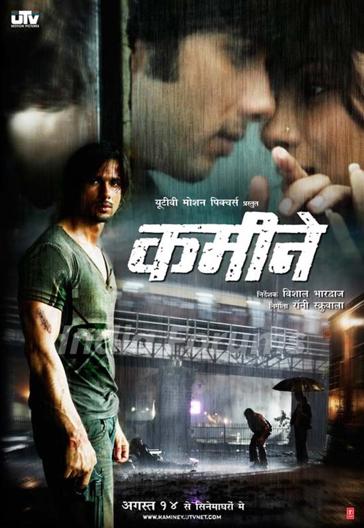 Poster of the Movie Kaminey starring Shahid Kapoor