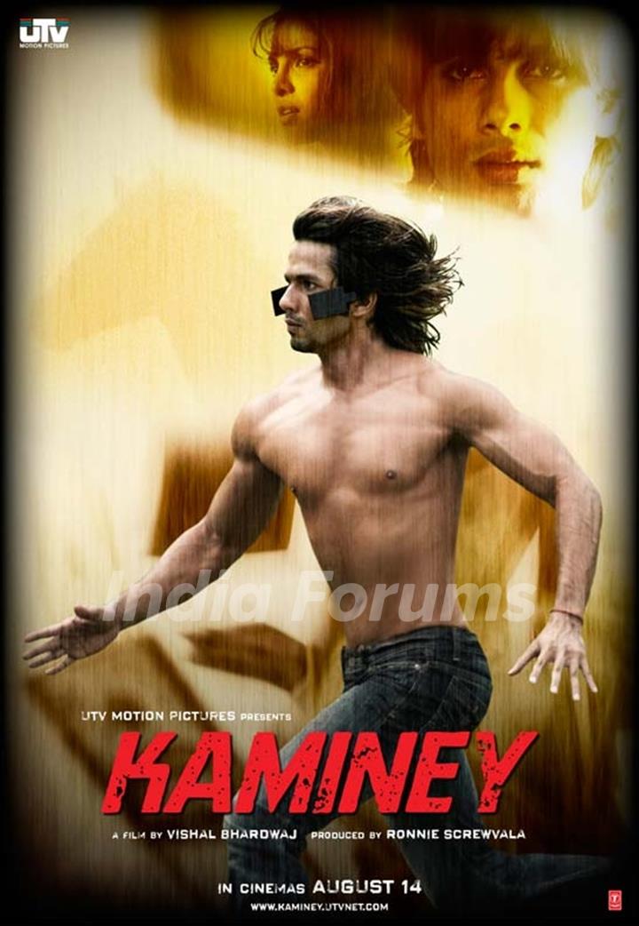 Kaminey poster introducing Shahid and Priyanka