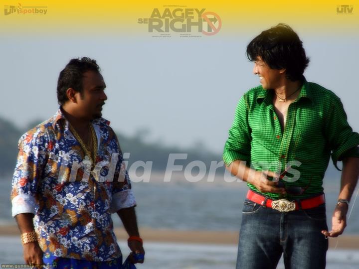 Kay Kay Menon talking to a man