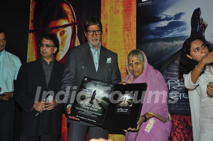 Amitabh Bachchan launches the music of I am Sindhutai Sapkal at Novotel