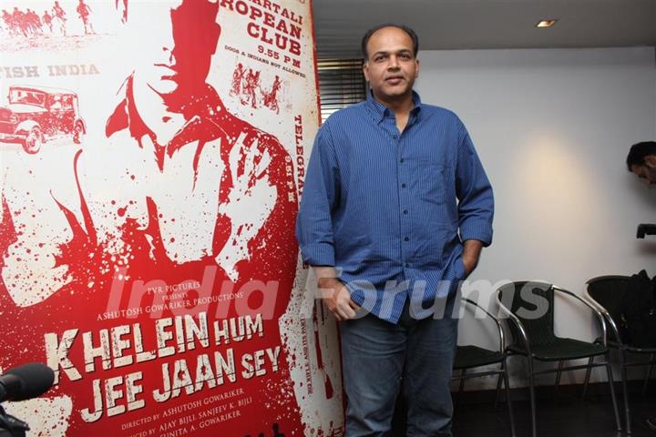 Ashutosh Gowarikar at First Look Launch of film 'Khelein Hum Jee Jaan Sey' at Goregaon, Mumbai