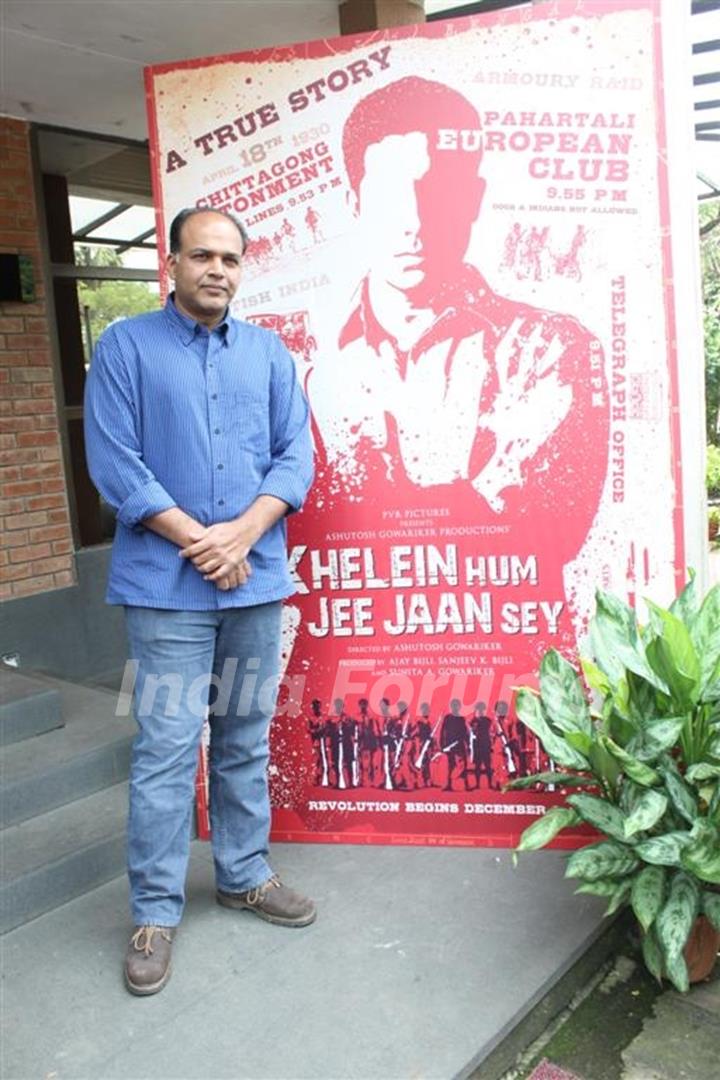 Ashutosh Gowarikar at First Look Launch of film 'Khelein Hum Jee Jaan Sey' at Goregaon, Mumbai