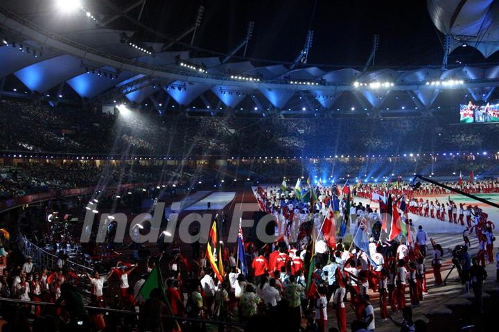 The Closing ceremony of Delhi 2010,19 th commonwealth Games, at the Jawaharlal Nehru Stadium,in New Delhi on Thursday (IANS : Photo)