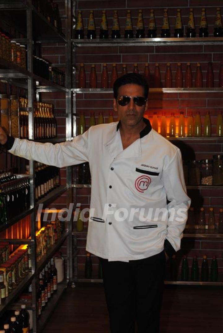 Akshay Kumar on the set of Amul Master Chef India