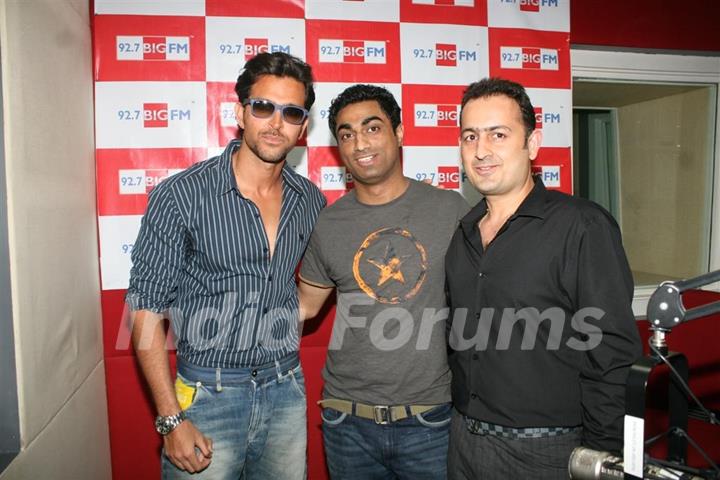 Hrithik Roshan at Big FM to promote Guzaarish