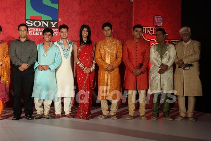 Cast and Crew at press conference of Sony's new show 'Saas Bina Sasural' at JW Marriot, Mumbai