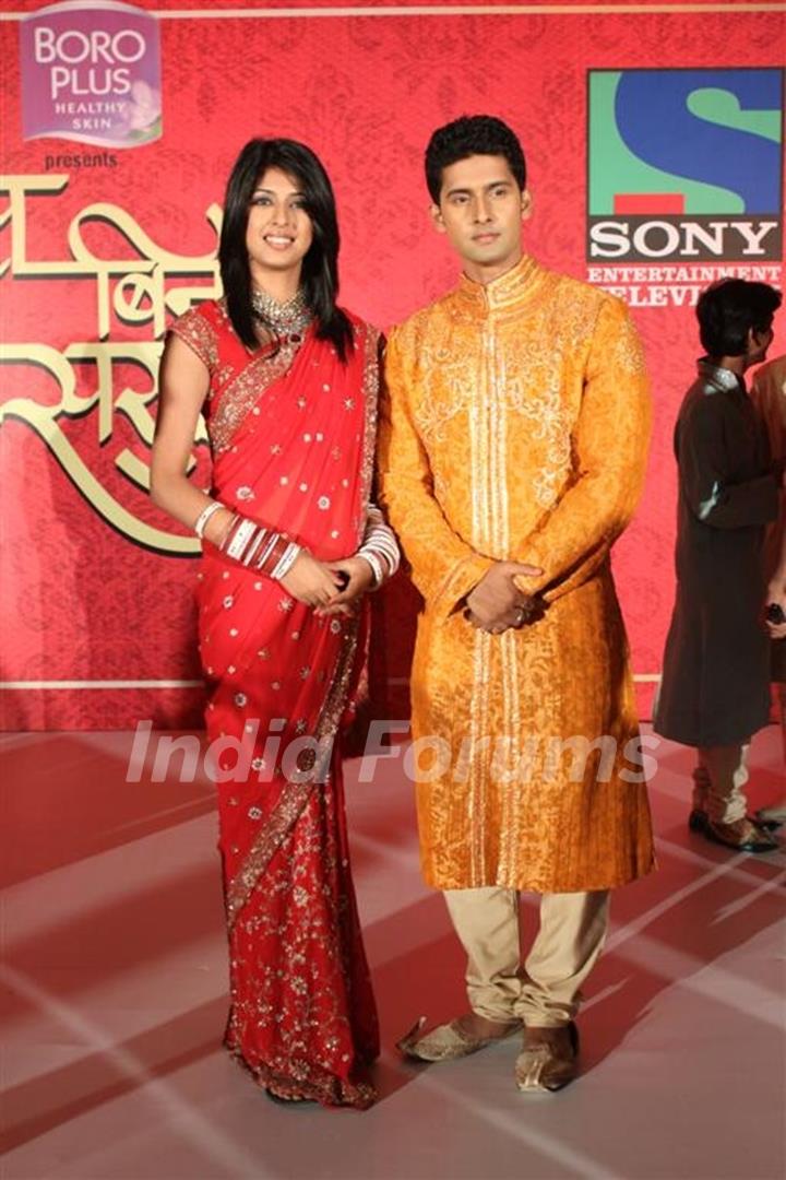 Aishwarya and Ravi at Press Conference of Sony's new show &quot;Saas Bina Sasural'' at JW Marriot, Mumbai