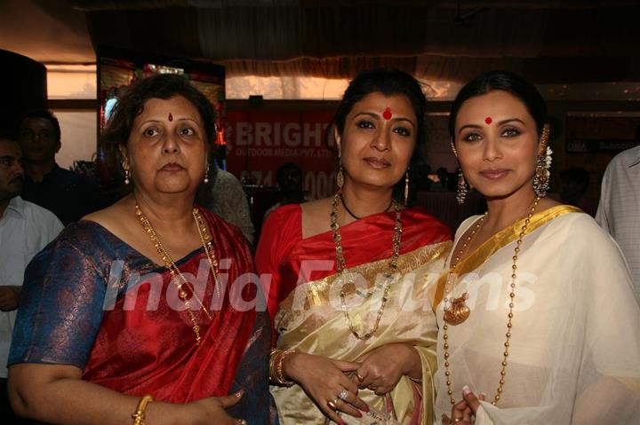 Rani Mukherjee attend a Durga Puja event