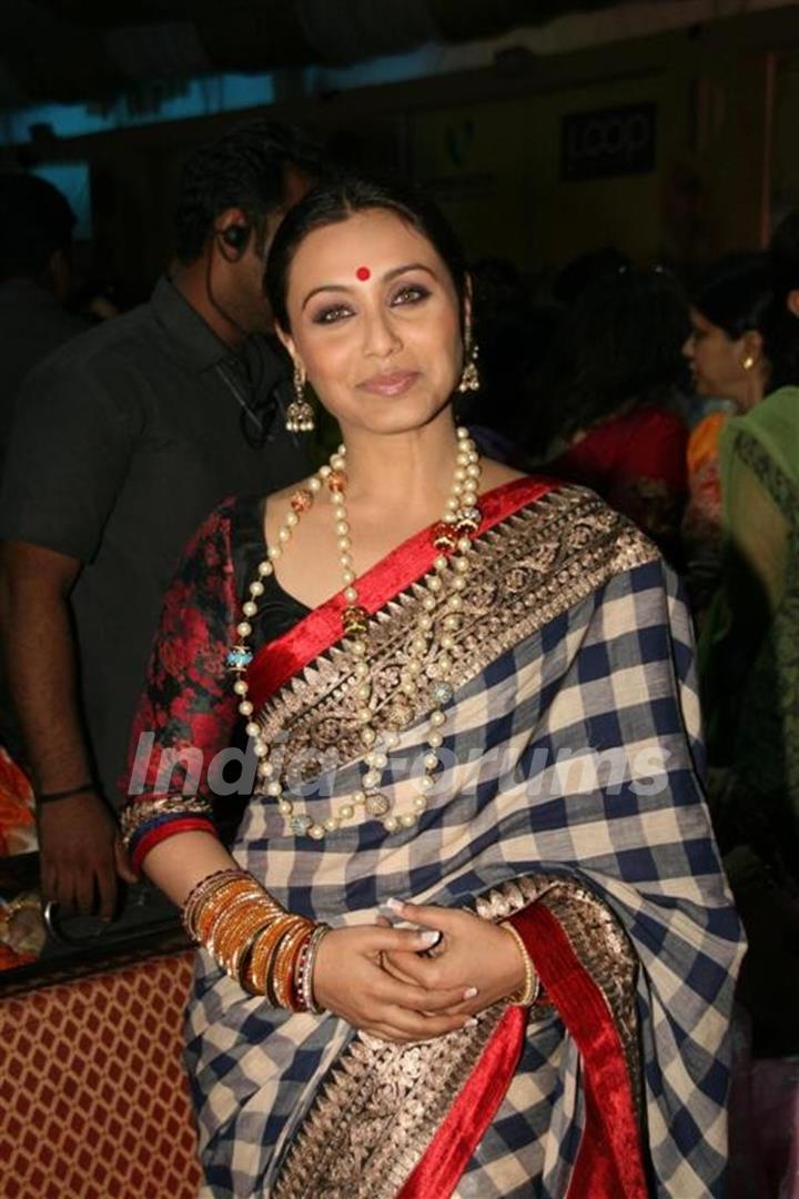 Rani Mukharjee celebrated &quot;Sarbojanin Durga Puja&quot;