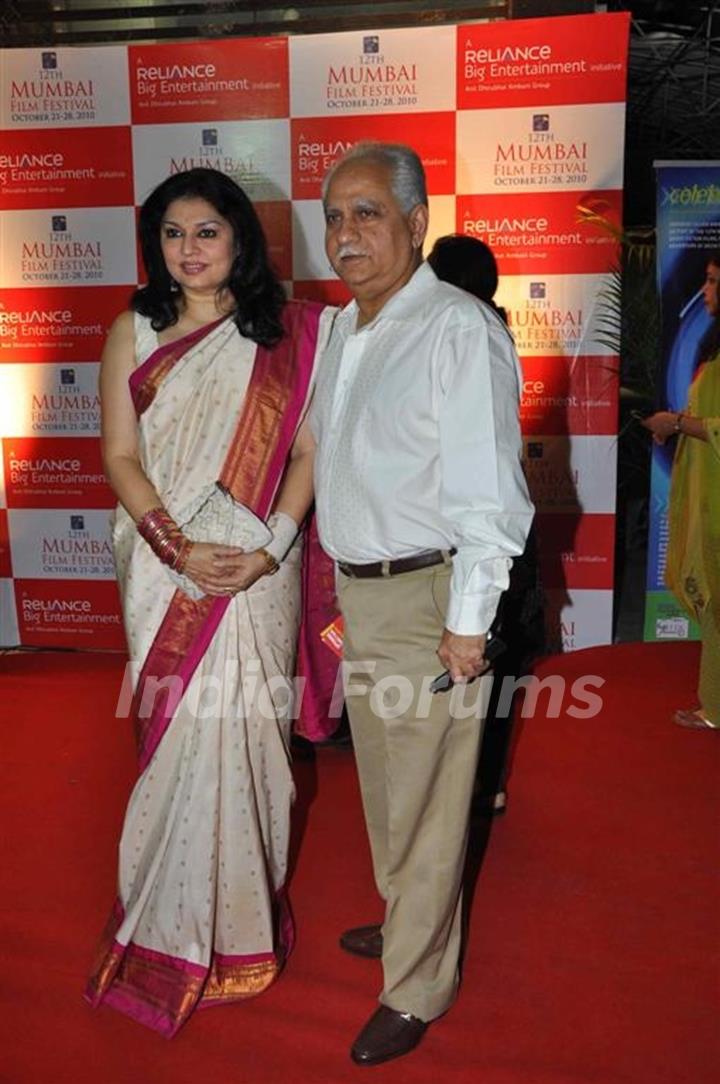 Ramesh Sippy and Kiran Juneja at Inauguration Of 12th MAMI Festival in Mumbai