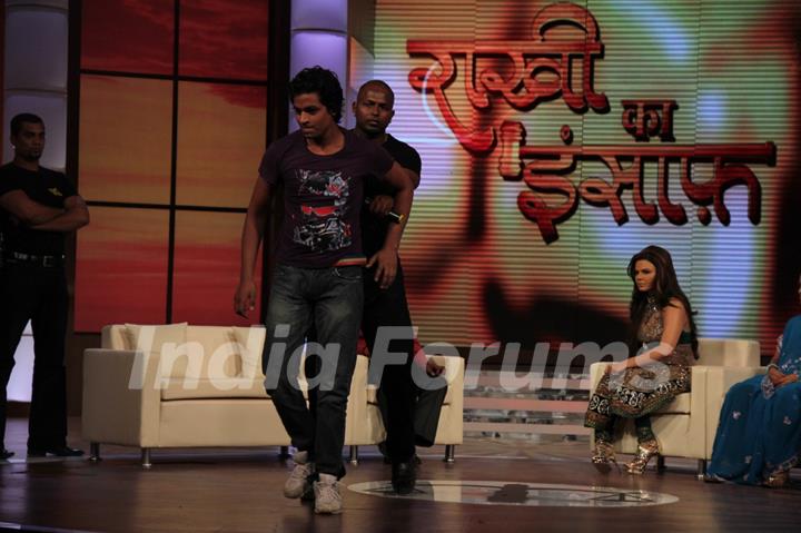 Still from tv show Rakhi Ka Insaaf