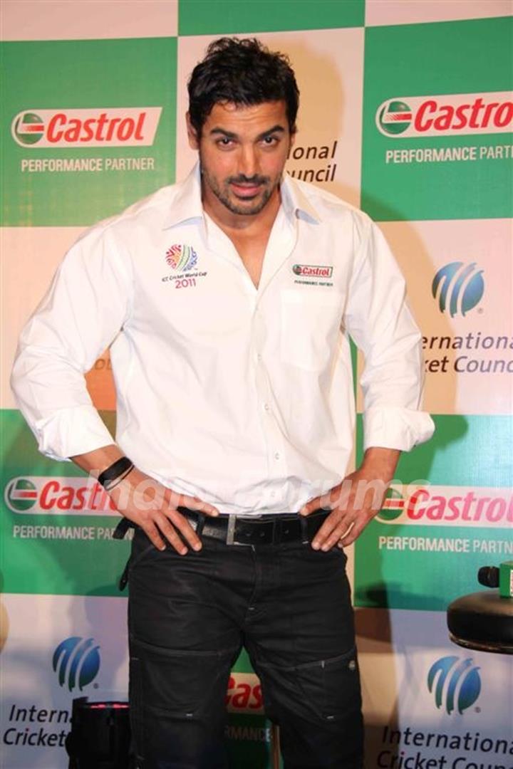 John Abraham at Castrol-ICC World Cup Event at Mumbai