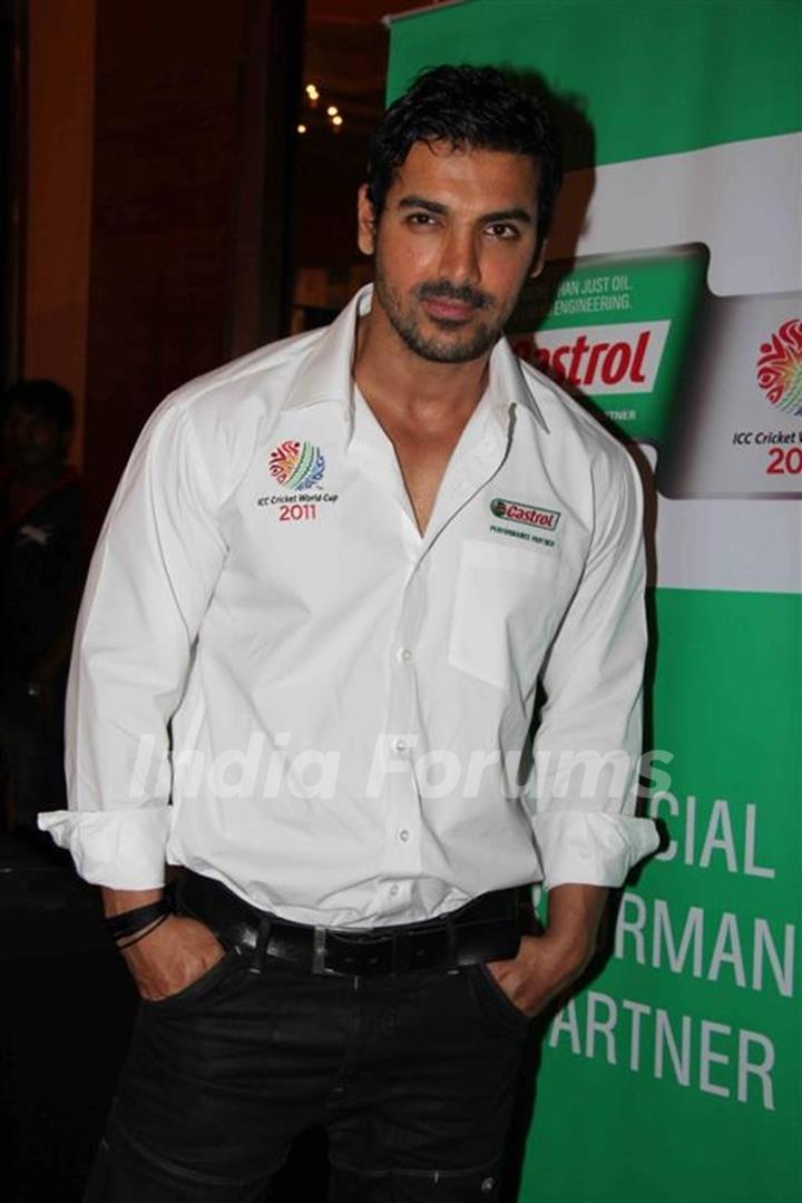 John Abraham at Castrol-ICC World Cup Event at Mumbai