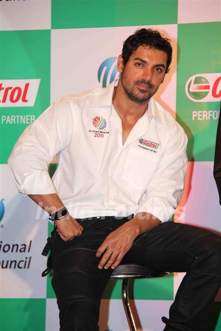 John Abraham at Castrol-ICC World Cup Event at Mumbai