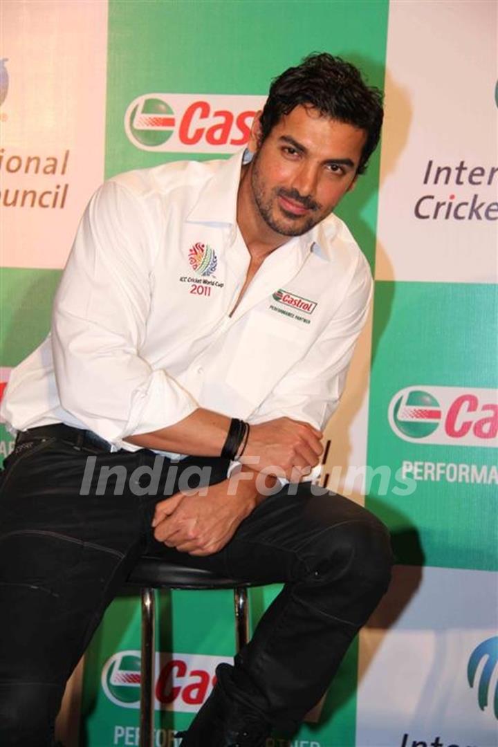 John Abraham at Castrol-ICC World Cup Event at Mumbai