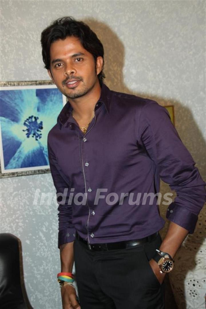 Sreesanth on the sets of KBC at Film City