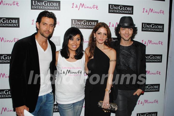Hrithik Roshan and Suzzane Khan at Namrata Gujral's 1 A Minute film on breast cancer premiere PVR