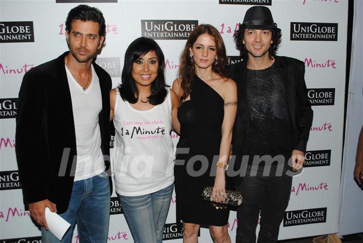 Hrithik Roshan and Suzzane Khan at Namrata Gujral's 1 A Minute film on breast cancer premiere PVR