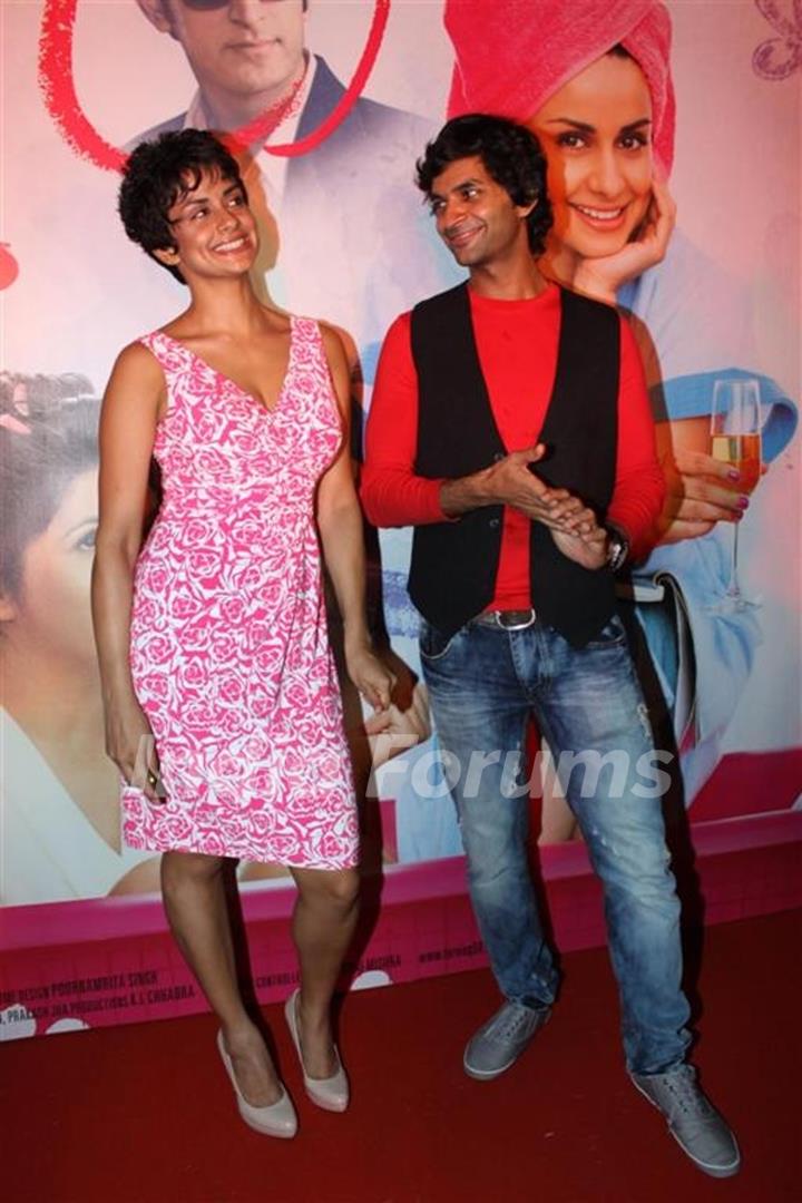 Gul Panag in a playful mood at Prakash Jha's Turning 30 film launch at Novotel