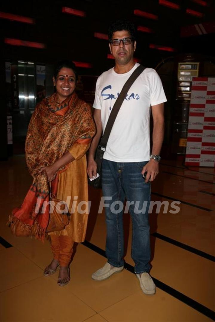 Murli Sharma and Ashwini Kalsekar at Premiere of 3D film Pirnha at Cinemax, Andheri