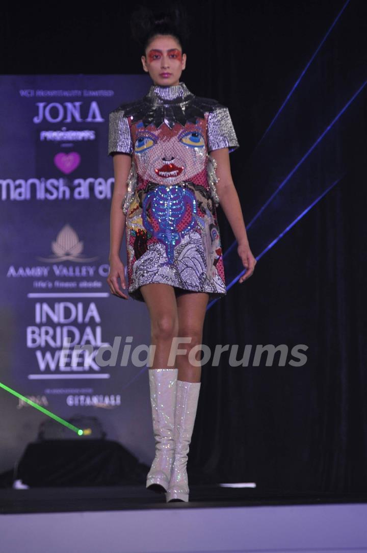 Model walk on the ramp for Manish Arora for Amby Valley Indian Bridal Week at Sahara Star