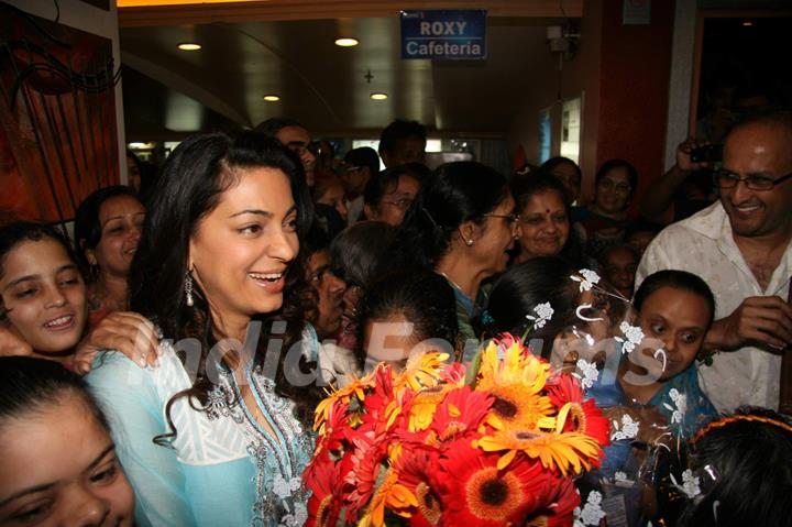 Juhi Chawla at charity Ramayana screening at Roxy