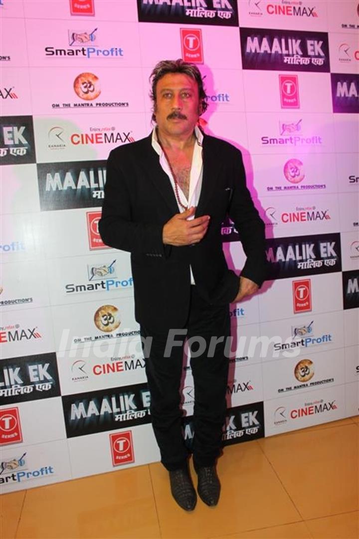 Jackie Shroff at Premiere of Maalik Ek at Cinemax, Mumbai