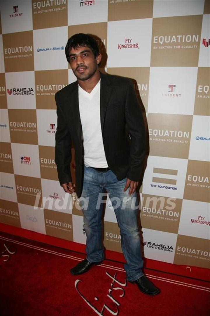 Guest at Rahul Bose sports auction at the Trident