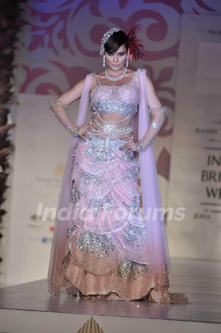 Model Walks for designers Arjun and Anjalee Kapoor at Aamby Valley India Bridal Week day 2