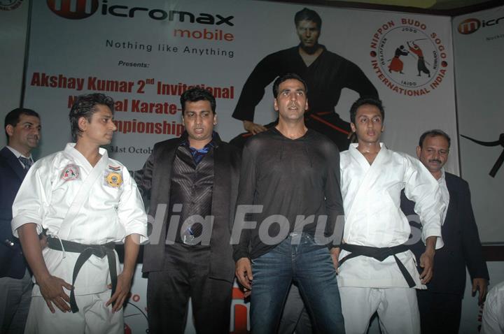 Akshay Kumar at Karate championships final at Andheri Sports Complex