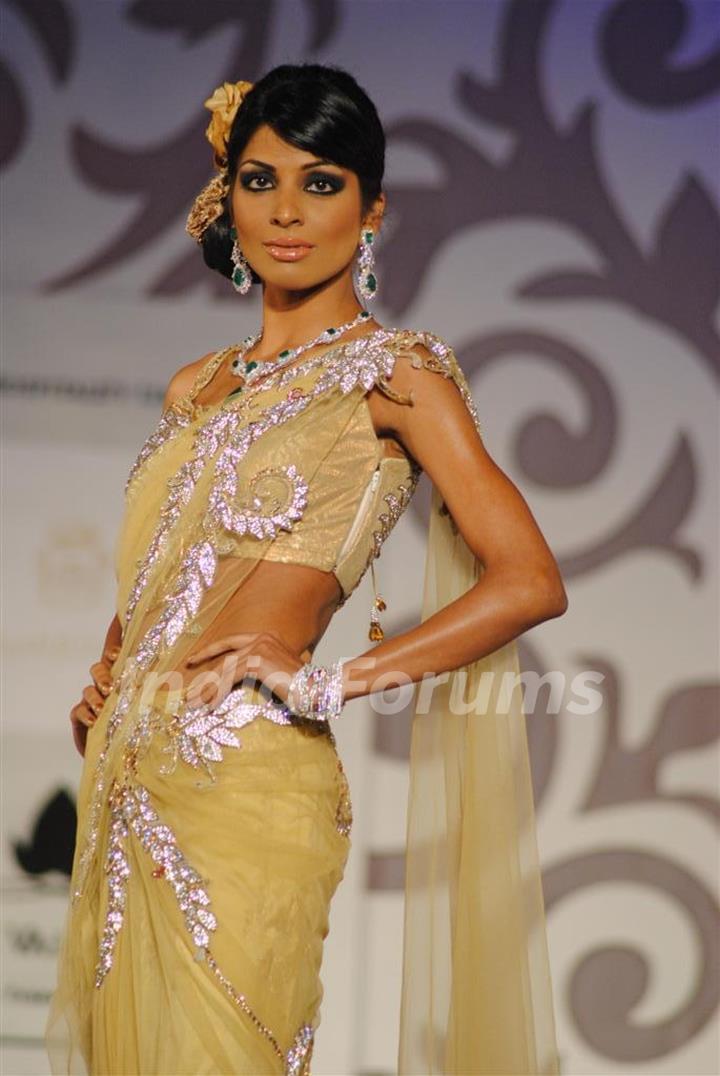 Models walk the ramp at Aamby Valley India Bridal Week day 2