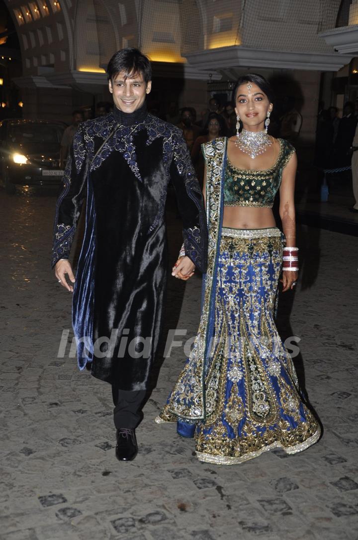 Vivek Oberoi's wedding reception at ITC Grand Maratha