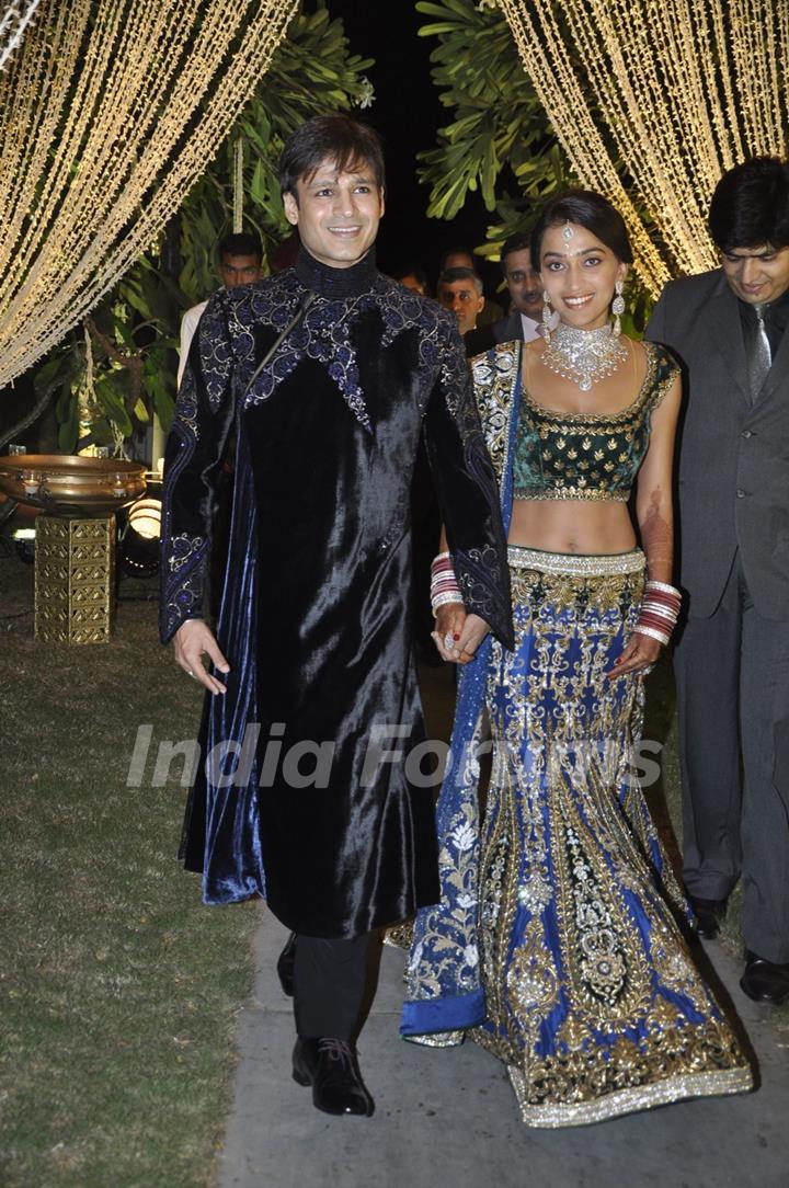 Vivek Oberoi's wedding reception at ITC Grand Maratha