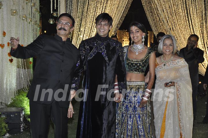 Vivek Oberoi's wedding reception at ITC Grand Maratha