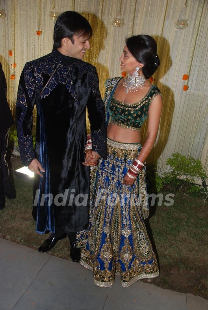 Vivek Oberoi's wedding reception at ITC Grand Maratha