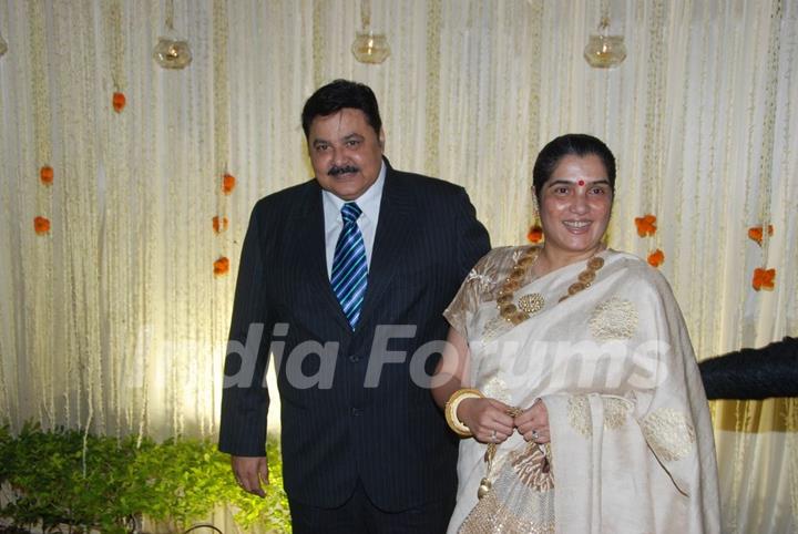 Satish Shah at Vivek Oberoi's wedding reception at ITC Grand Maratha