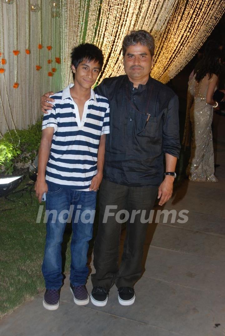 Vishal Bharadwaj at Vivek Oberoi's wedding reception at ITC Grand Maratha