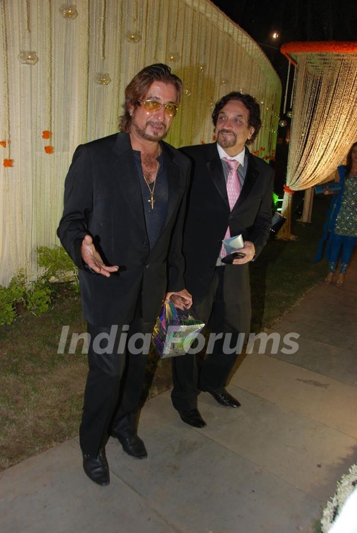 Shakti Kapoor at Vivek Oberoi's wedding reception at ITC Grand Maratha