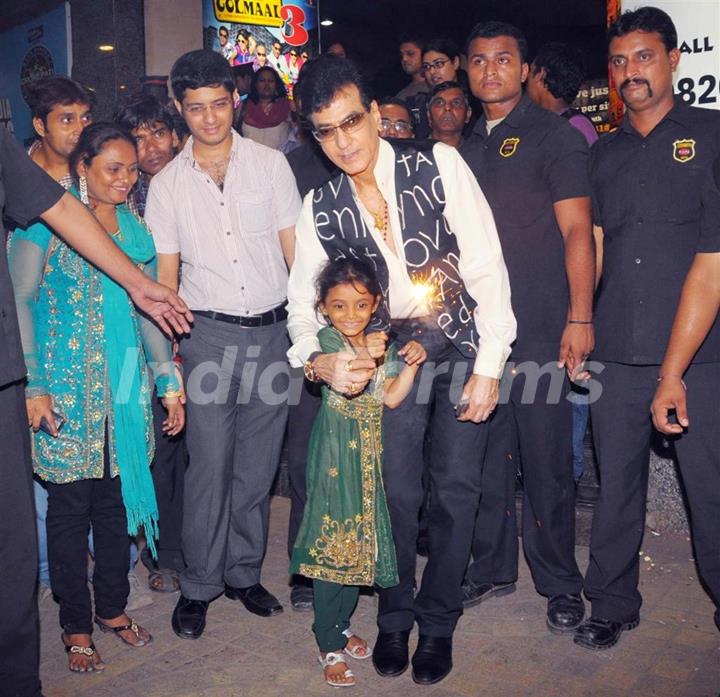 Fame Big Cinemas honours Jeetendra with the Evergreen lantern at Fame Big Cinema in Andheri