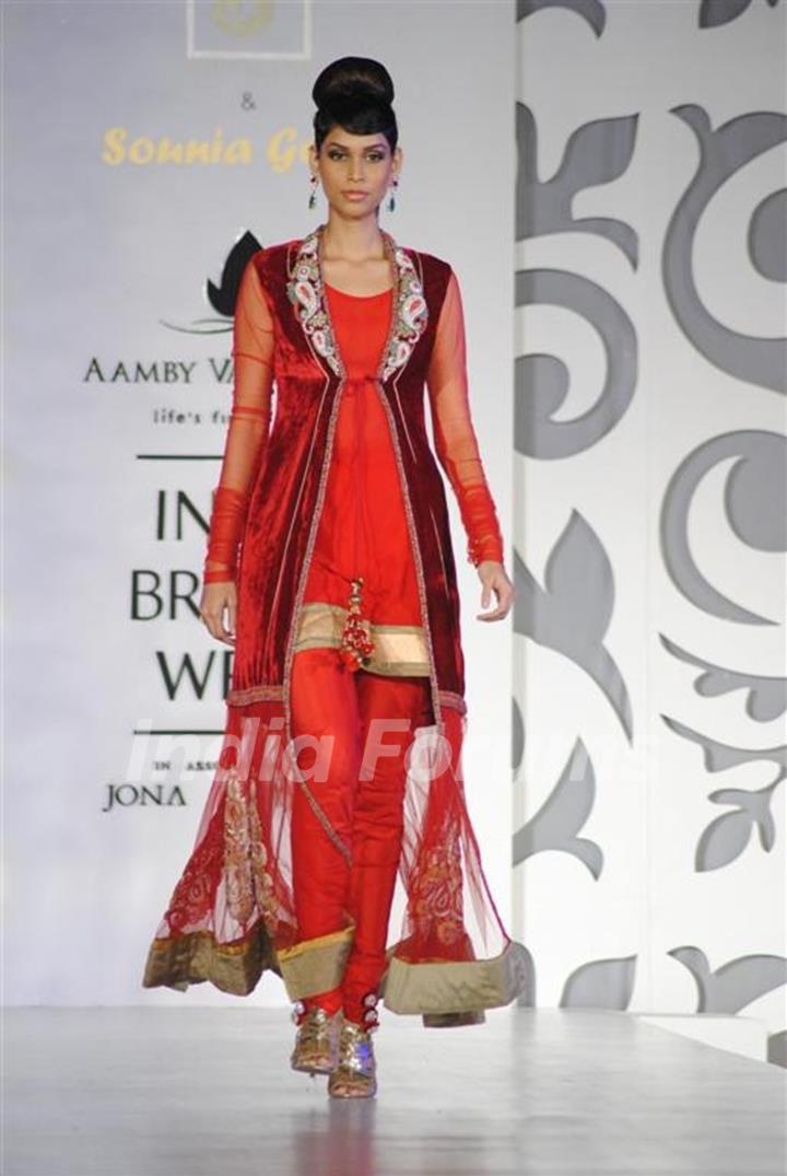 Models walks the ramp at Aamby Valley Indian Bridal Week day 5