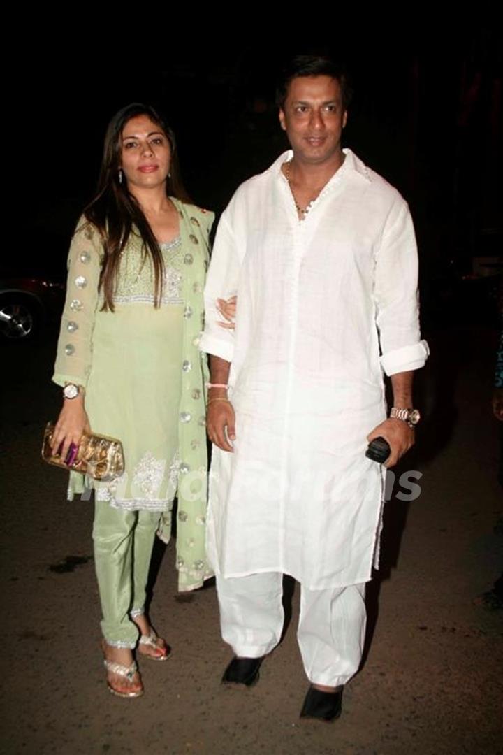 Madhur Bhandarkar along with wife graces Ekta Kapoor's Diwali bash