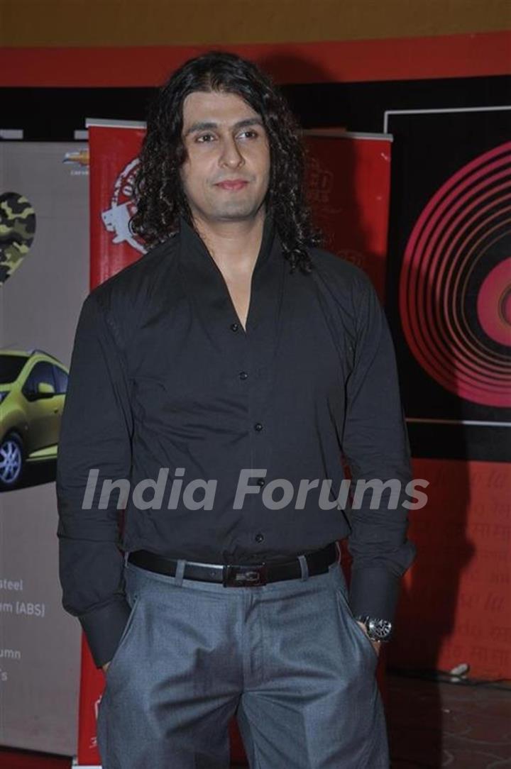 Sonu Nigam at Global Indian Music Awards on Wednesday night at Yash Raj Studios