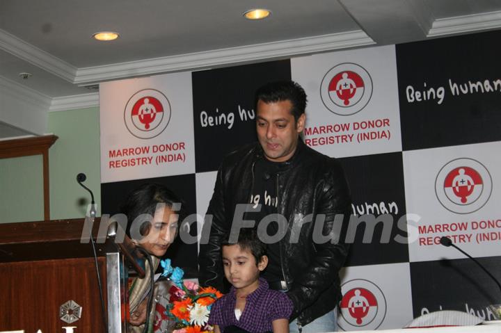 Salman Khan at the Human Marrow Donor press meet