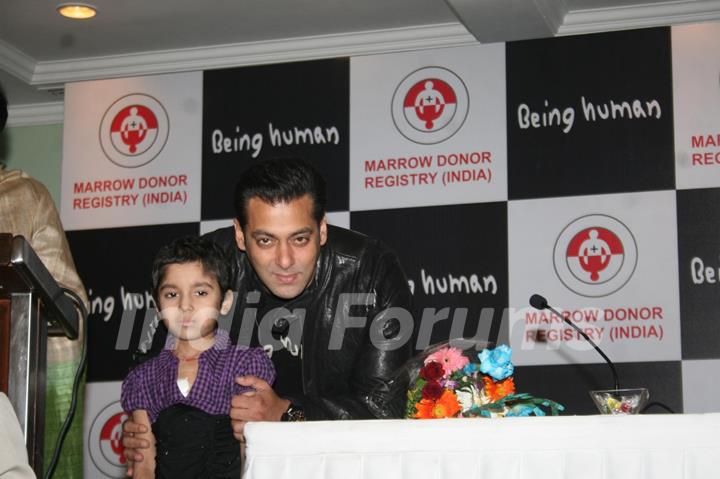 Salman Khan at the Human Marrow Donor press meet