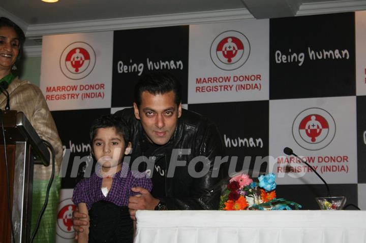 Salman Khan at the Human Marrow Donor press meet