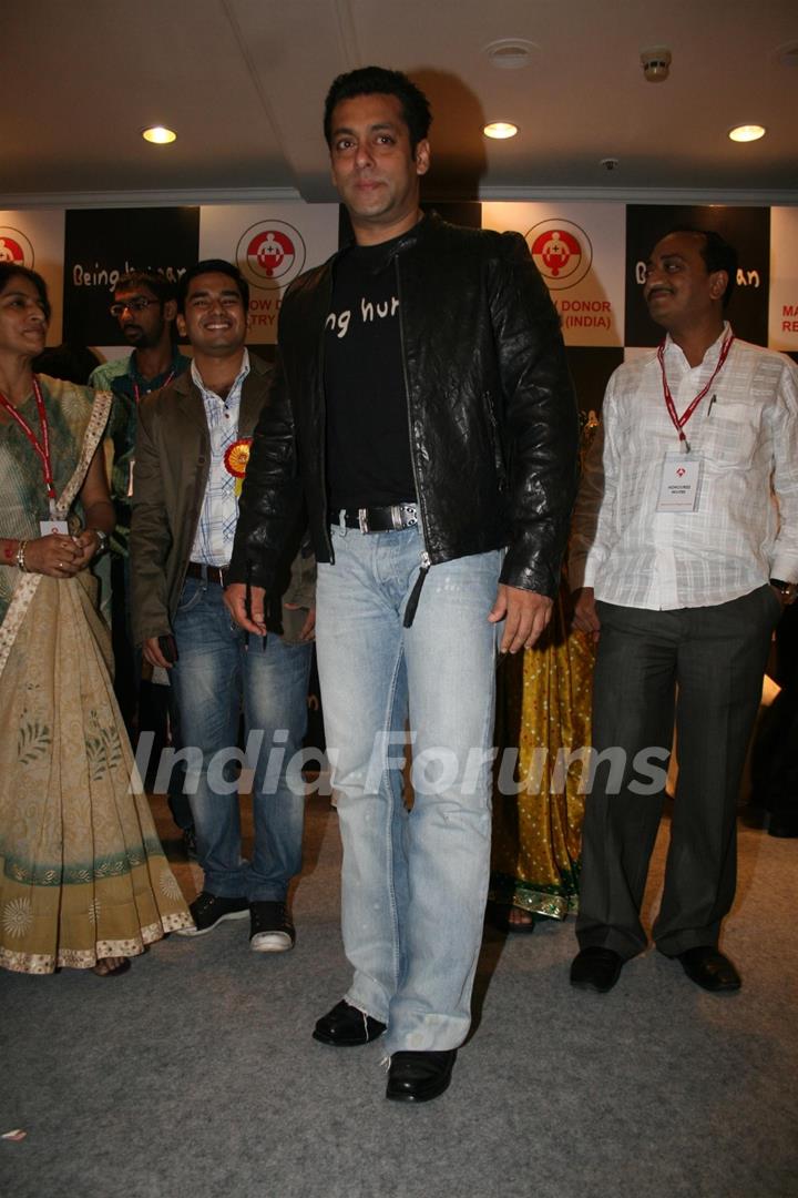 Salman Khan at the Human Marrow Donor press meet